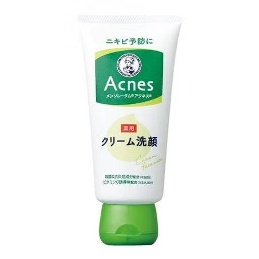  Rohto Mentholatum Acnes Medicated Cream Face Wash 130g