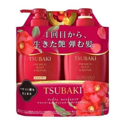 TSUBAKI Premium Shampoo & Conditioner Set - Moist & Repair 450ml x2